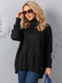 SWETER Kłosy GOLF Zawieszka JUDY - czarny