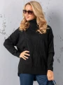 SWETER Kłosy GOLF Zawieszka JUDY - czarny