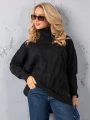 SWETER Kłosy GOLF Zawieszka JUDY - czarny