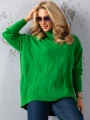 SWETER Kłosy GOLF Zawieszka JUDY - kiwi