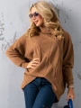 SWETER Kłosy GOLF Zawieszka JUDY - mokka