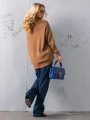SWETER Kłosy GOLF Zawieszka JUDY - mokka