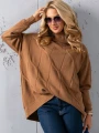 SWETER Kłosy GOLF Zawieszka JUDY - mokka