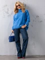 SWETER Kłosy GOLF Zawieszka JUDY - blue