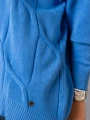 SWETER Kłosy GOLF Zawieszka JUDY - blue