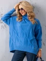 SWETER Kłosy GOLF Zawieszka JUDY - blue