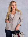 Kardigan MARYNARKA Żakiet Guziki DEMELZA - Beige