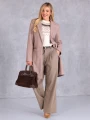 PŁASZCZ Klasyczny GUZIK Elegancki ADAMINA - Beige