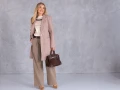 PŁASZCZ Klasyczny GUZIK Elegancki ADAMINA - Beige