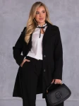 PŁASZCZ Elegancki GUZIKI Marynarka GIZELA - Czerń