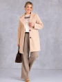 PŁASZCZ Elegancki GUZIKI Marynarka GIZELA - Beige