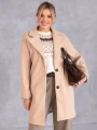 PŁASZCZ Elegancki GUZIKI Marynarka GIZELA - Beige