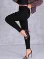 LEGGINSY Modelujące Z Ociepleniem AZALEA - Czarny