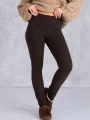 LEGGINSY Modelujące Z Ociepleniem AZALEA - Czekolada