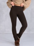 LEGGINSY Modelujące Z Ociepleniem AZALEA - Czekolada