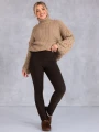 LEGGINSY Modelujące Z Ociepleniem AZALEA - Czekolada