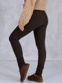 LEGGINSY Modelujące Z Ociepleniem AZALEA - Czekolada