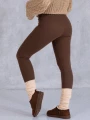 LEGGINSY Modelujące Z Ociepleniem AZALEA - Karmel
