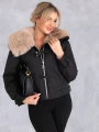 LEGGINSY Wyszczuplające BAWEŁNA Prążki CLOVER - Czarny