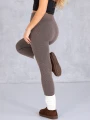 LEGGINSY Wyszczuplające BAWEŁNA Prążki CLOVER - Carmel