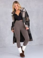 LEGGINSY Wyszczuplające BAWEŁNA Prążki CLOVER - Carmel