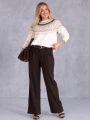 Ciepły SWETER Z Zawieszką WZORKI ALISZA - Beige