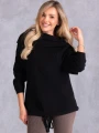 SWETER Warkocze WIĄZANIE Milutki VIKA - Czarny