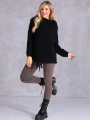 SWETER Warkocze WIĄZANIE Milutki VIKA - Czarny