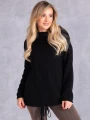 SWETER Warkocze WIĄZANIE Milutki VIKA - Czarny