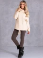 SWETER Warkocze WIĄZANIE Milutki VIKA - Ecru