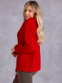 SWETER Warkocze WIĄZANIE Milutki VIKA - Czerwony