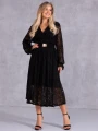 SUKIENKA Elegancka KORONKA Pasek ARAMINTA - Czarny