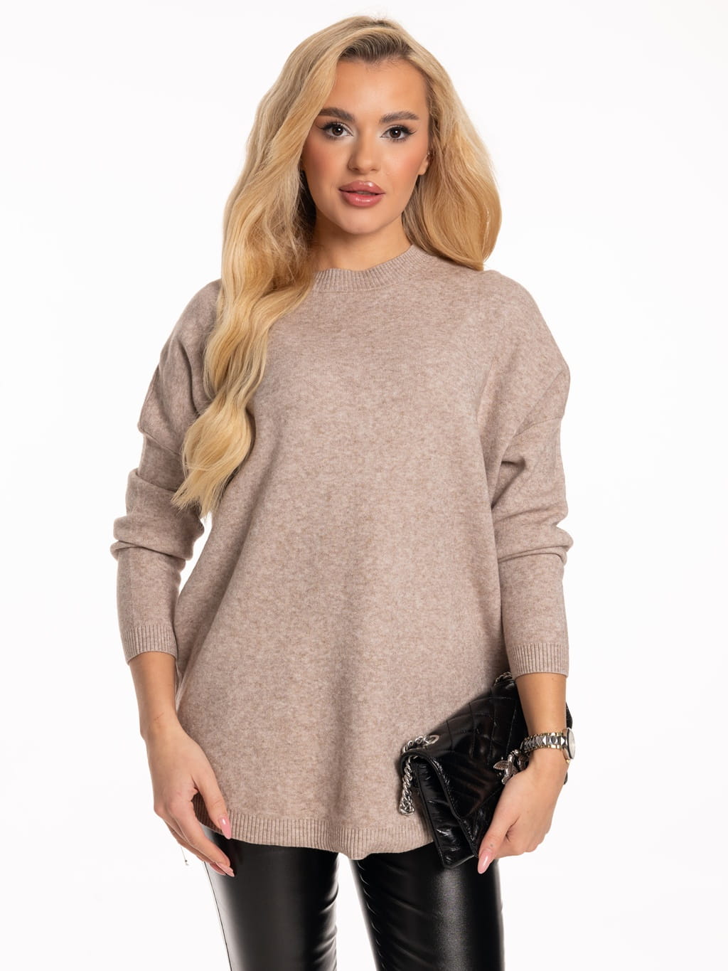 Półgolf gładki - beige