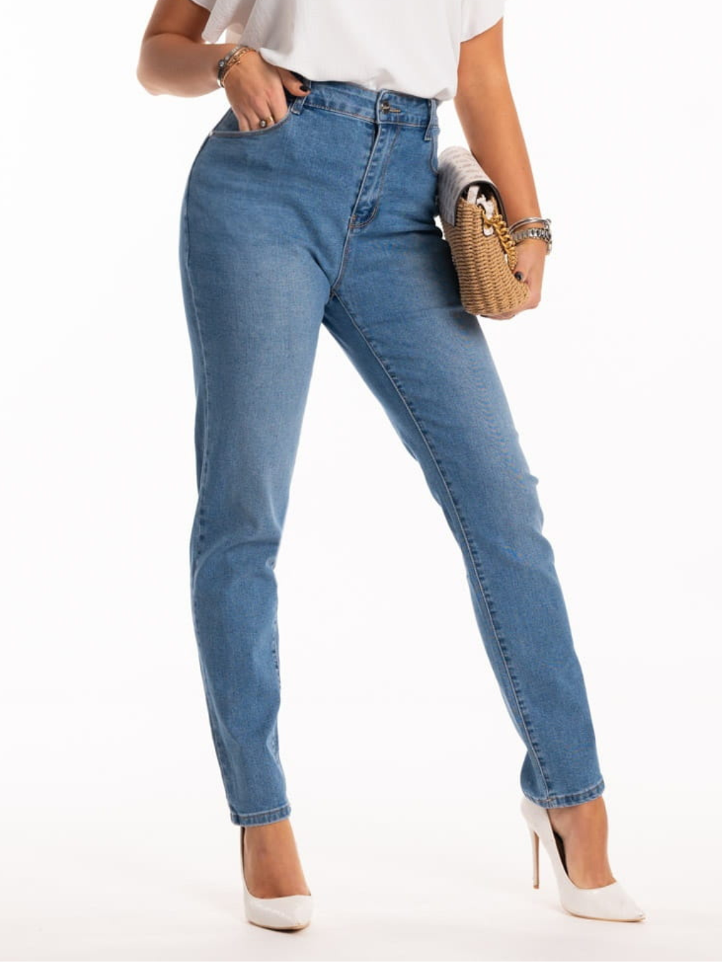 Spodnie jeansy proste - blue