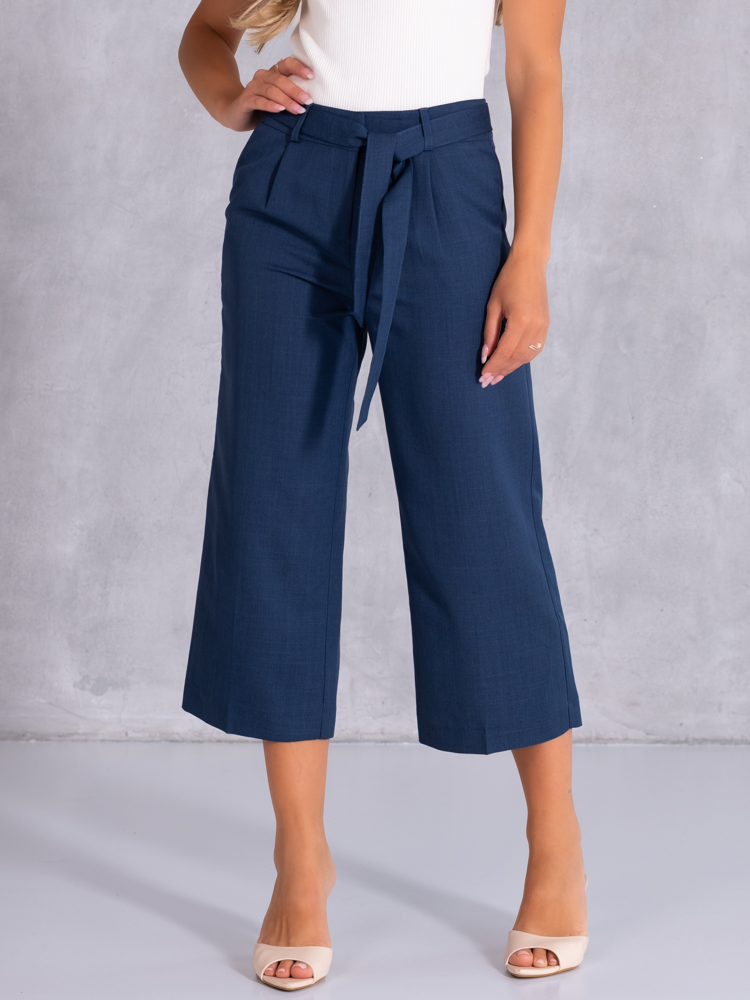 Spodnie rybaczki culloty - navy