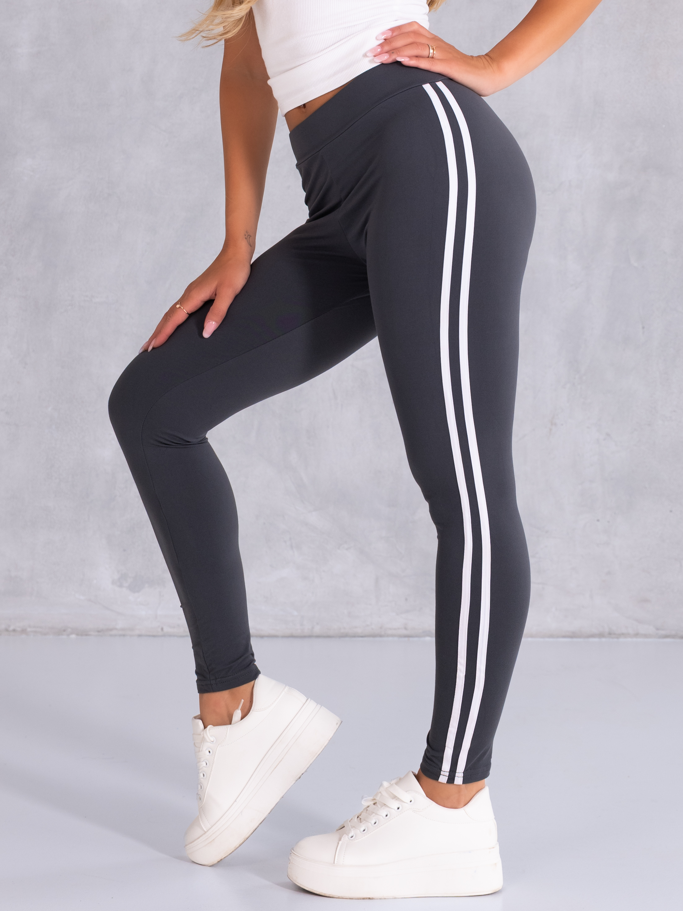 Spodnie dresowe legginsy - grafit